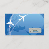 Carte De Visite Tourisme | Agent de voyage (Dos)