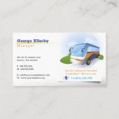 Carte De Visite Tourisme en bus | Agent de voyage (Dos)