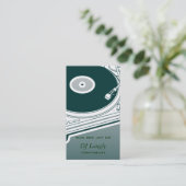 Carte De Visite Tourne-disque de geai du DJ Dee (Debout devant)