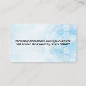 Carte De Visite Tourne-disques | Arrière - plan technique (Dos)