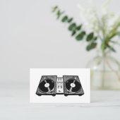 Carte De Visite Tourne-disques DJ (Debout devant)