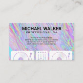 Carte De Visite Tourne-disques | DJ | Iridescente (Devant)