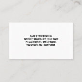 Carte De Visite Tourne-disques | DJ | Iridescente | Notes musicale (Dos)