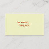 Carte De Visite Tournée (Dos)