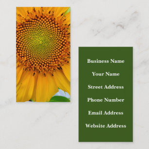 Carte De Visite Tournesol