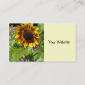 Carte de visite tournesol (Dos)