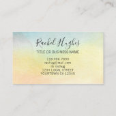 Carte de visite tournesol (Dos)