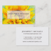 Carte De Visite Tournesol (Devant / Derrière)