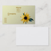 Carte De Visite Tournesol (Devant / Derrière)