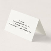 Carte De Visite Tournesol (Dos)