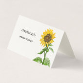 Carte De Visite Tournesol (Devant)