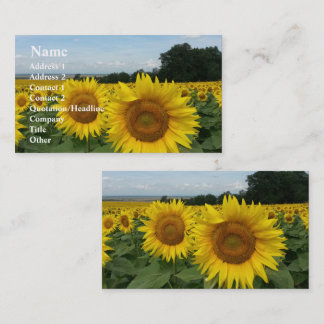 Carte de visite tournesol