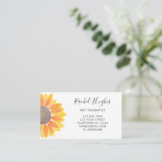 Carte De Visite Tournesol (Debout devant)