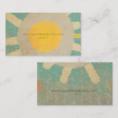 Carte De Visite Tournesol (Devant / Derrière)