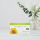 Carte De Visite Tournesol (Debout devant)