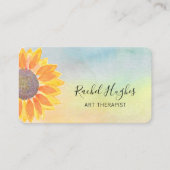 Carte De Visite Tournesol coloré (Devant)