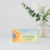 Carte De Visite Tournesol coloré (Debout devant)