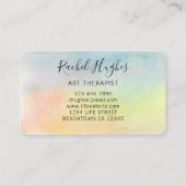 Carte De Visite Tournesol coloré (Dos)