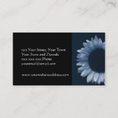 Carte De Visite Tournesol de bleu glacier (Dos)