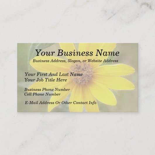 Carte De Visite Tournesol des Prairies - Helianthus maximilianii (Devant)