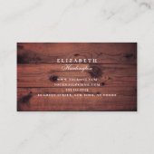 Carte De Visite Tournesol. Fleur rustique. Professionnel du pays (Dos)