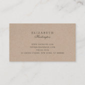 Carte De Visite Tournesol. Fleur rustique. Professionnel floral (Dos)