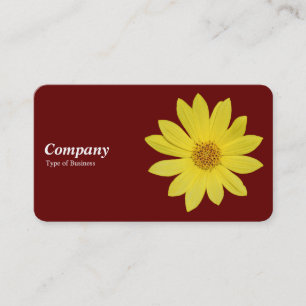 Carte De Visite Tournesol Helianthus 'Lemon Queen' - Rouge foncé