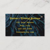 Carte De Visite Tournesol Jaune Russe Denim Blue Jeans (Dos)