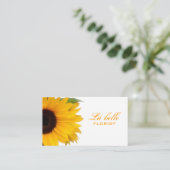 Carte De Visite Tournesol joyeux (Debout devant)