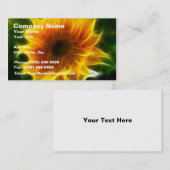 Carte De Visite Tournesol lumineux superbe (Devant / Derrière)