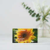 Carte De Visite Tournesol lumineux superbe (Debout devant)