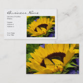 Carte De Visite Tournesol réservé (Devant / Derrière)