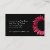 Carte De Visite Tournesol rouge (Dos)