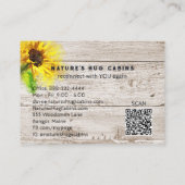 Carte De Visite *~* Tournesol rustique Pays AP49 Distressed Wood (Dos)