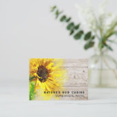Carte De Visite *~* Tournesol rustique Pays AP49 Distressed Wood (Debout devant)