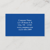 Carte De Visite Tournesol rustique sur bleu (Dos)