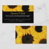 Carte De Visite tournesol ; vente de site Web (Devant / Derrière)