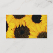 Carte De Visite tournesol ; vente de site Web (Dos)