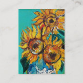 CARTE DE VISITE TOURNESOLS (Dos)