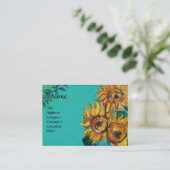 CARTE DE VISITE TOURNESOLS (Debout devant)
