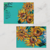 CARTE DE VISITE TOURNESOLS (Devant / Derrière)