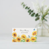 Carte De Visite Tournesols  (Debout devant)