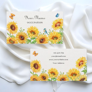 Carte De Visite Tournesols 
