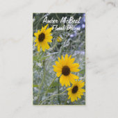 Carte De Visite Tournesols Diagonal Pile (Devant)