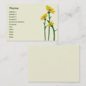 Carte De Visite Tournesols - potelés (Devant / Derrière)