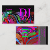 Carte De Visite Tournoi de PixDezines Retro DJ+disco (Devant / Derrière)