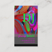 Carte De Visite Tournoi de PixDezines Retro DJ+disco (Dos)