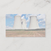 Carte De Visite Tours De Refroidissement D'Une Centrale Nucléaire (Dos)