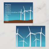 Carte De Visite Tours de vent - potelées (Devant / Derrière)