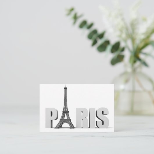 Carte De Visite Tours Eiffel PARIS (Debout devant)